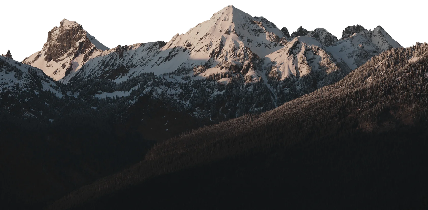 Горная панорама хребта Аибга